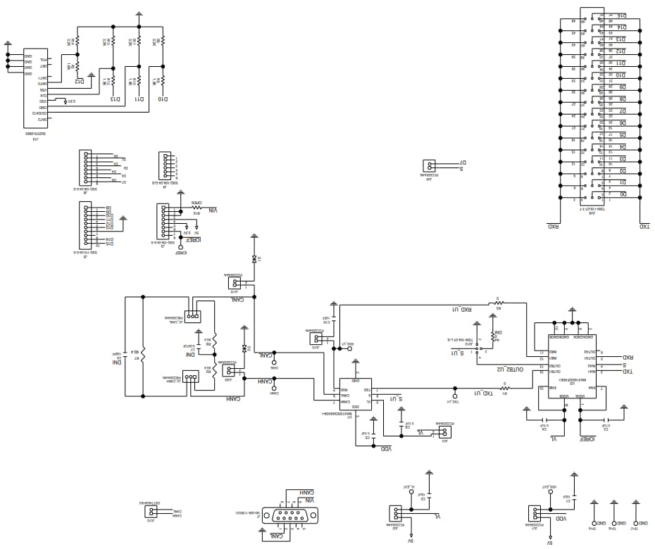 Schaltplan - Analog Devices / Maxim Integrated MAX13053A Abschirmung